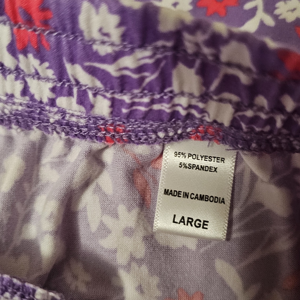 Lot of 4 pajama sets capri and shorts Muk Luks Cuddl Duds Large - Picture 7 of 16